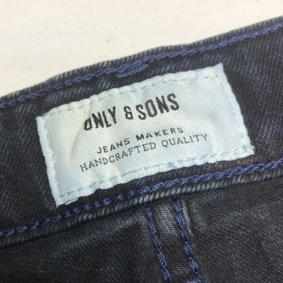 MENS ONLYamp; SONS DARKWASH SLIM FIT JEANS 29x32 LIKE NEW - Picture 3 of 16